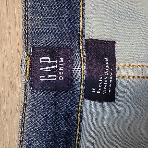 Gap blue denim jeans 16 regular - Picture 3 of 5